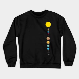 Minimalist Solar System Crewneck Sweatshirt